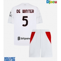 AC Milan Koni De Winter #5 Gostujuci Dres za djecu 2026-27 Kratak Rukav (+ Kratke hlače)